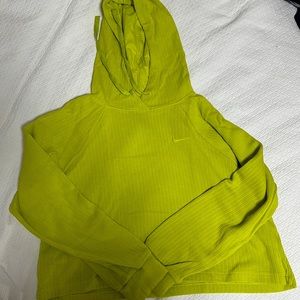 Nike- Ribbed Cropped Hoodie